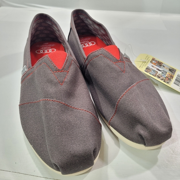 TOMS MEN\'S CLASSIC AUDI ASH LIMITED EDITION SHOES LOAFERS SIZE 9.5 NWT main image 4
